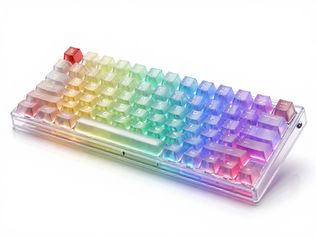 高透RGB PC电竞键帽,色彩优于传统塑料,硬度适中更跟手