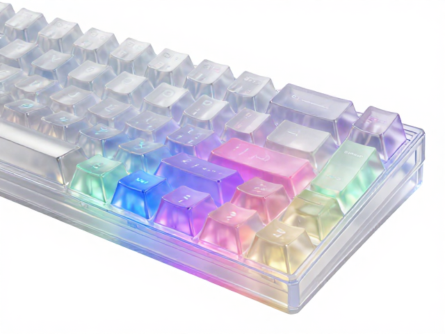 高透RGB PC电竞键帽评测,双色注塑工艺与卓越光泽度解析