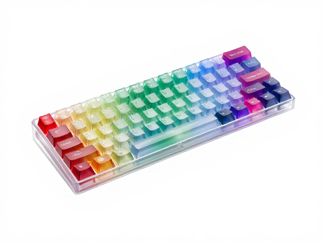 高透RGB PC电竞键帽评测,双色注塑工艺与卓越光泽度解析