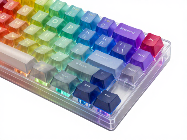 高透RGB PC电竞键帽,ABS/PC复合材质,色彩鲜艳饱满不偏色