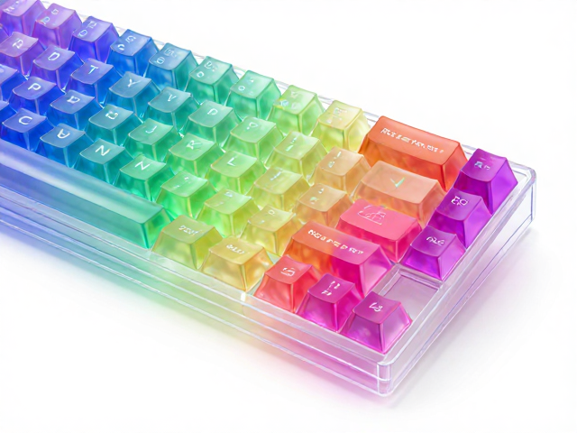 高透RGB PC电竞键帽,ABS/PC复合材质,色彩鲜艳饱满不偏色
