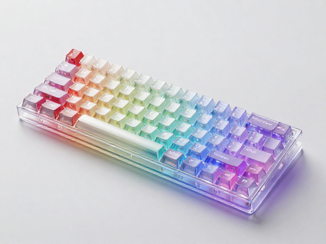 高透RGB PC电竞键帽，比玻璃更轻，防刮擦不伤手