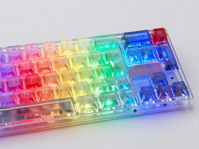 高透RGB PC电竞键帽,ABS/PC复合材质,色彩鲜艳饱满不偏色