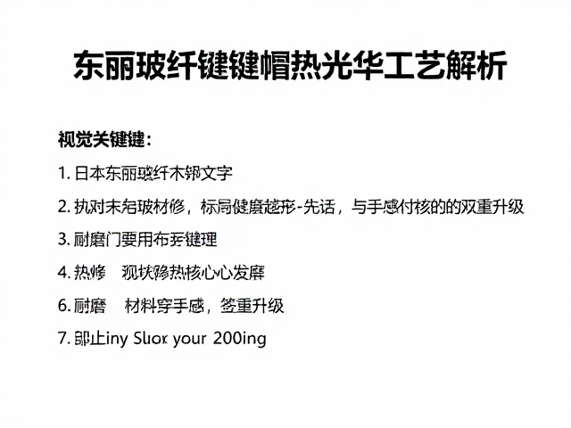 日本东丽玻纤键帽热升华工艺解析,耐磨与手感的双重升级