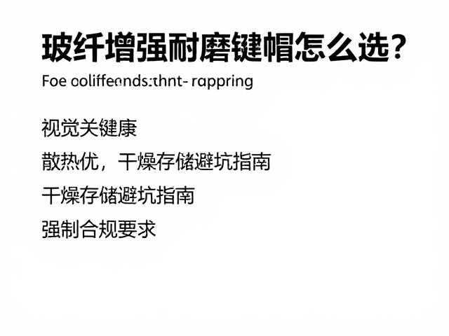 玻纤增强耐磨键帽怎么选?散热优,干燥存储避坑指南