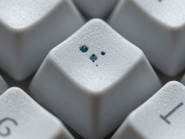 玻纤增强耐磨键帽微观相分离结构测试,表面磨砂质感详解