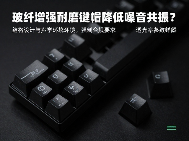 玻纤增强耐磨键帽如何降低噪音共振?透光率参数详解