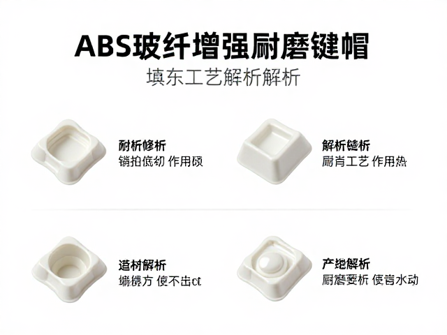ABS玻纤增强耐磨键帽,填充工艺解析与选购指南