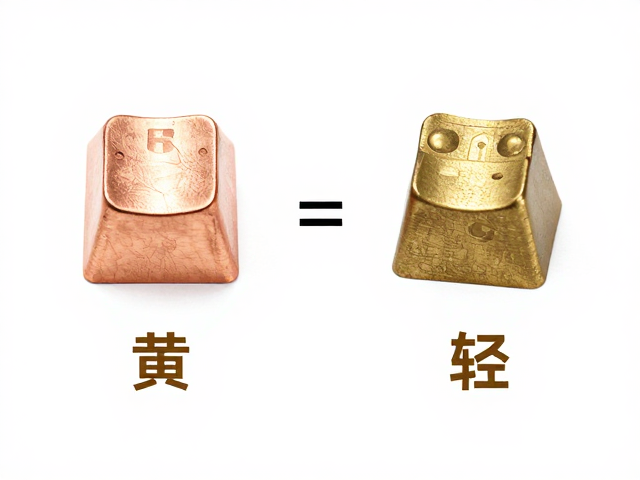 铜合金键帽重还是铝合金轻?轻量化电竞键帽与黄铜/青铜重量实测对比