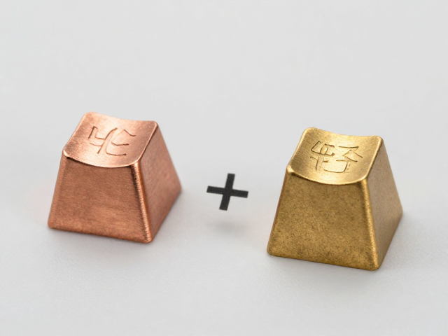 铜合金键帽重还是铝合金轻?轻量化电竞键帽与黄铜/青铜重量实测对比