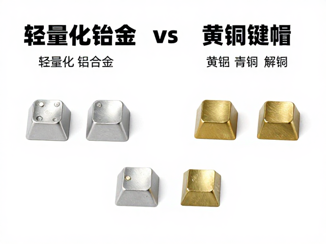 轻量化铝合金vs黄铜青铜键帽,材质深度解析与选购指南