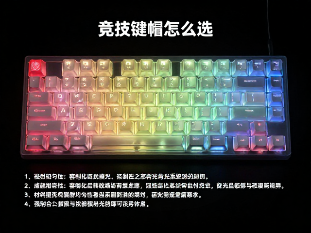 全透双色竞技键帽怎么选?解析材料相容性与客制化定制攻略