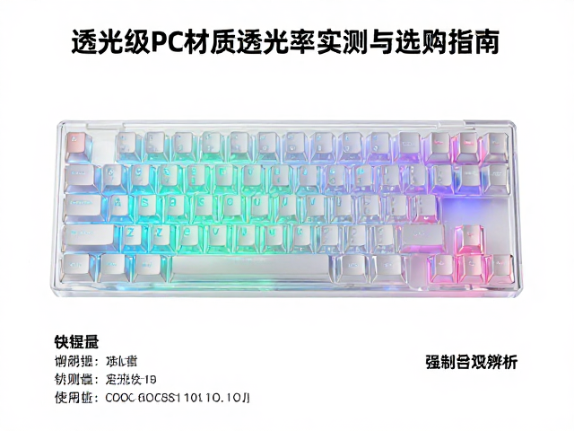 全透双色竞技键帽怎么选？透光级PC材质透光率实测与选购指南