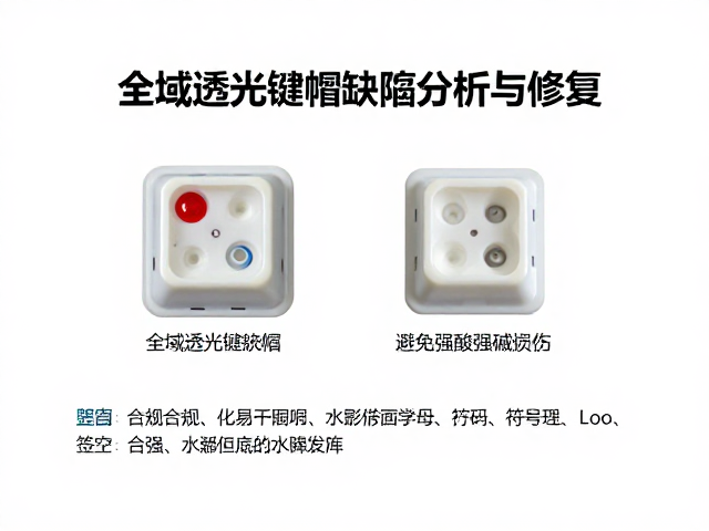 全域透光键帽缺陷分析与修复,避免强酸强碱损伤指南