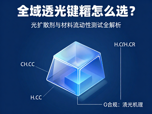 全域透光键帽怎么选?光扩散剂与材料流动性测试全解析