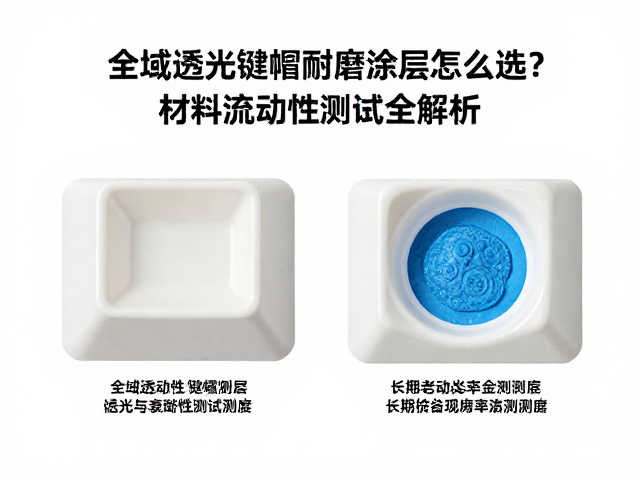 全域透光键帽耐磨涂层怎么选?材料流动性测试全解析