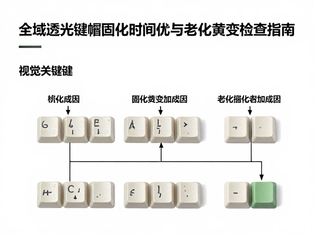 全域透光键帽固化时间优化与老化黄变检查指南