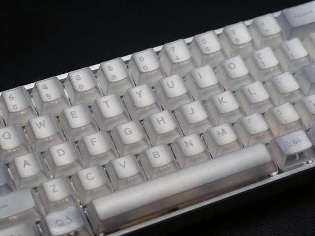 浅蚀透光键帽,金属原色露底,量产键盘降本与颜值平衡指南