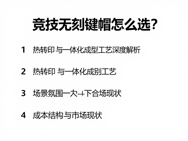 竞技无刻键帽怎么选?热转印与一体化成型工艺深度解析