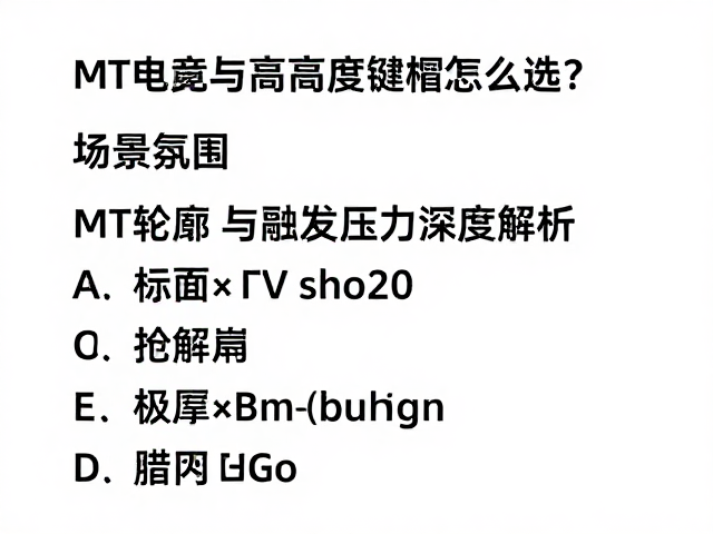电竞原厂高度键帽怎么选?MT轮廓与触发压力深度解析