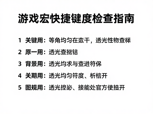 游戏宏快捷键帽,等角无衬线与透光均匀度检查指南