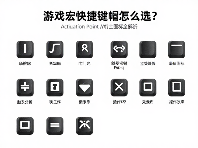 游戏宏快捷键帽怎么选?Actuation Point与大尺寸图标全解析