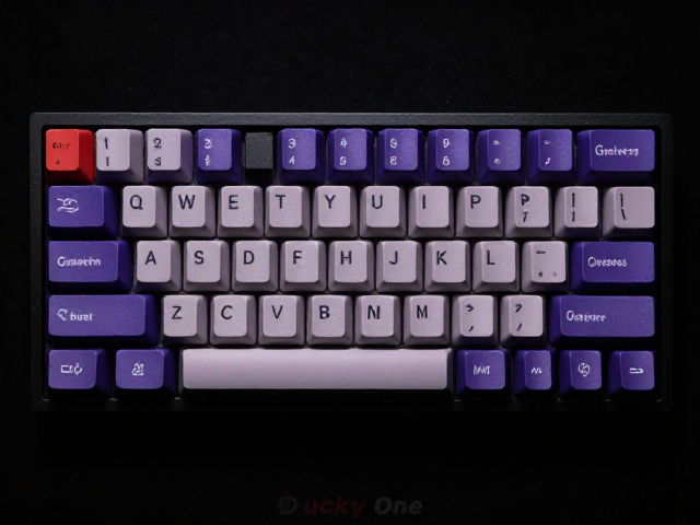Ducky One搭配等宽字体,游戏宏快捷键帽让操作更跟手