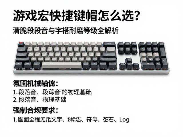 游戏宏快捷键帽怎么选?清脆段落音与字符耐磨等级全解析