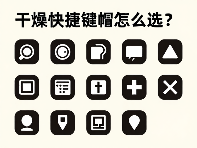 游戏宏快捷键帽怎么选?大尺寸图标,干燥存放避坑指南