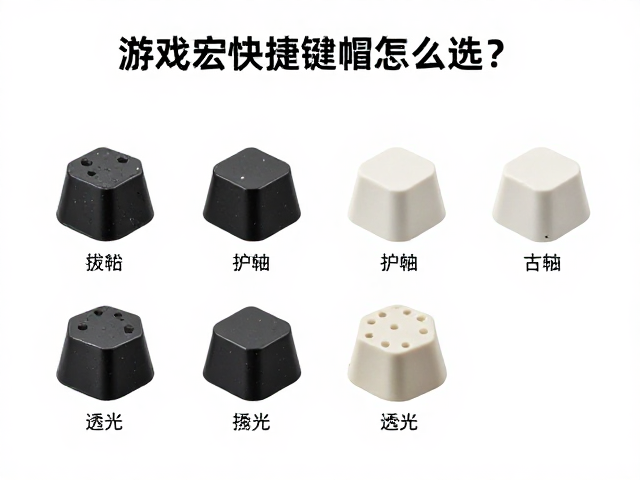 游戏宏快捷键帽怎么选?拔键器护轴,透光均匀度全攻略