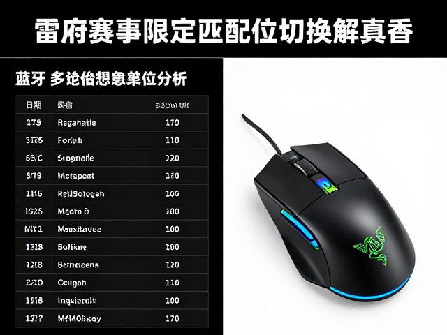 雷蛇赛事限定配色鼠标评测，蓝牙多设备切换真香
