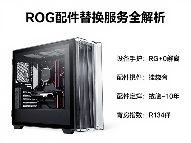 ROG玩家国度透明外壳展示，官方配件替换服务全解析