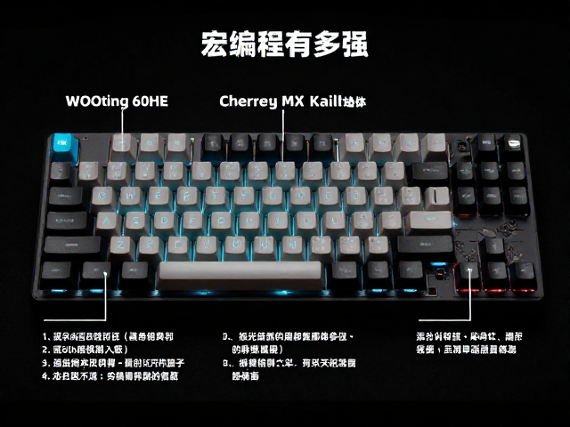 Wooting机械键盘评测,Cherry MX与Kailh轴体对比,宏编程有多强?