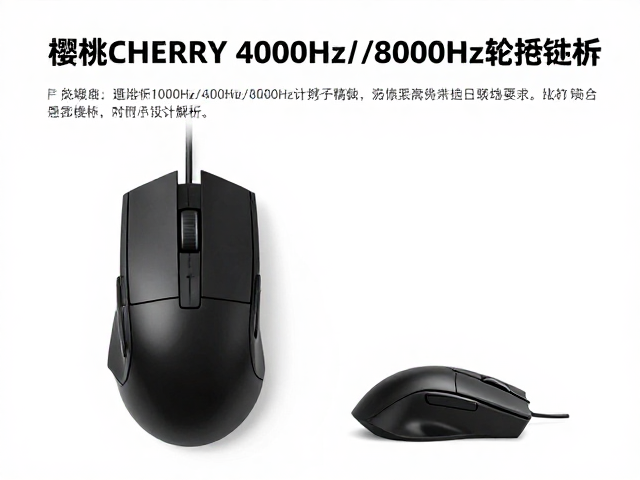 樱桃CHERRY游戏鼠标，1000Hz/4000Hz/8000Hz轮询率与便携设计解析