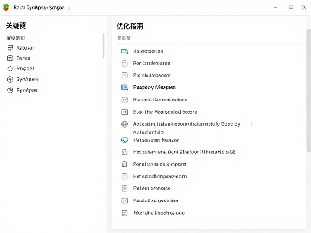 樱桃樱桃Razer Synapse驱动设置,键位高度分布优化指南