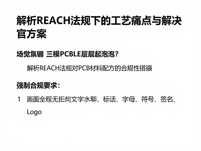 三模电竞PCB层间起泡?解析REACH法规下的工艺痛点与解决方案
