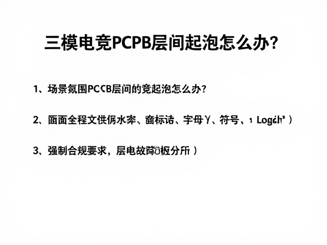 三模电竞PCB层间起泡怎么办?RGB灯带供电故障排查指南