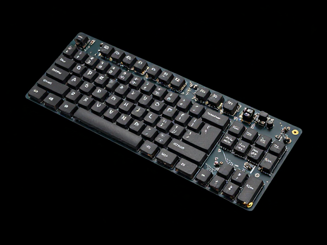 三模电竞PCB定制，FR-4经济型，超薄异形键盘，2.4G/蓝牙有线全配