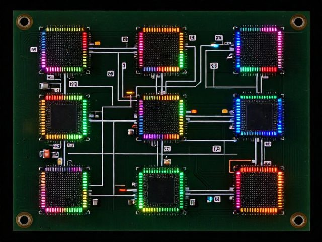 板载贴片RGB灯珠PCB设计,单总线协议与高效电源转换优化