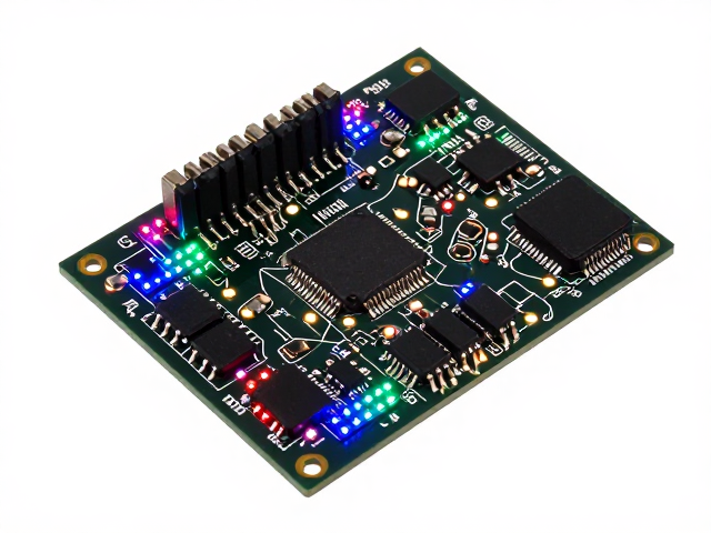 板载贴片RGB灯珠PCB搭配专用MCU,实现PWM无频闪调光方案