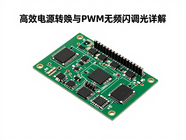 板载贴片RGB灯珠PCB方案，高效电源转换与PWM无频闪调光详解