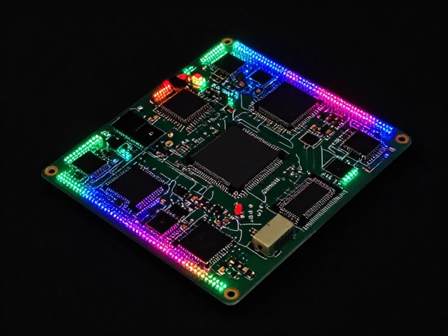 板载贴片RGB灯珠PCB实现灯带同步,高刷新率极速响应方案