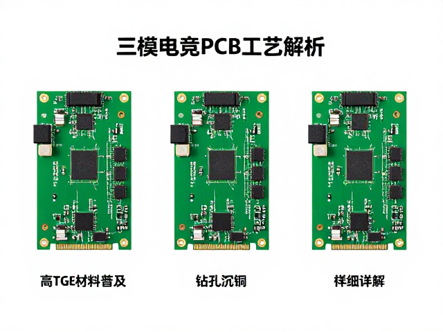 三模电竞PCB工艺解析,高Tg材料普及与钻孔沉铜技术详解