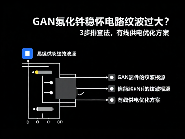 GaN氮化镍稳压电路纹波过大？3步排查法，有线供电优化方案