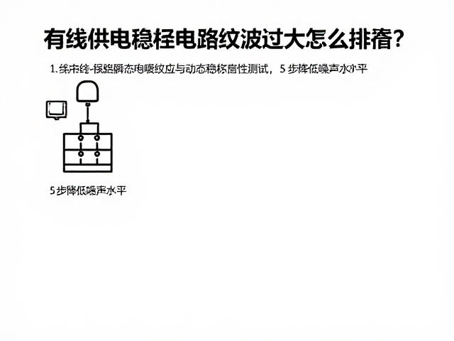有线供电稳压电路纹波过大怎么排查？5步降低噪声水平
