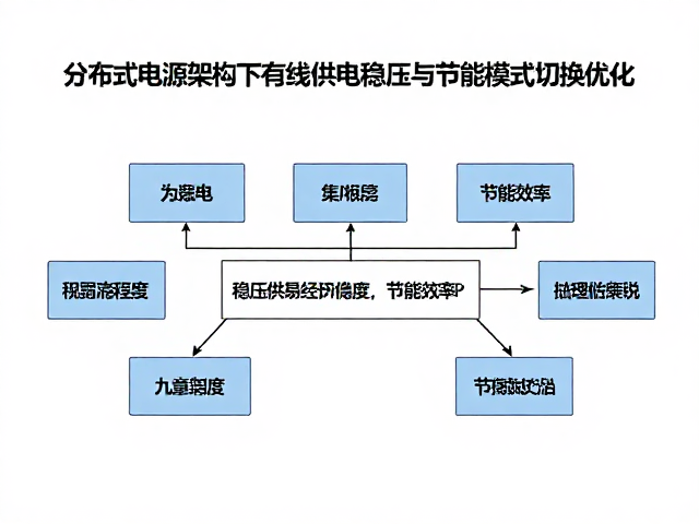 分布式电源架构下有线供电稳压与节能模式切换优化