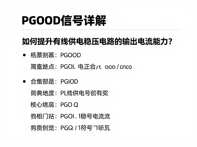 PGOOD信号详解,如何提升有线供电稳压电路的输出电流能力?