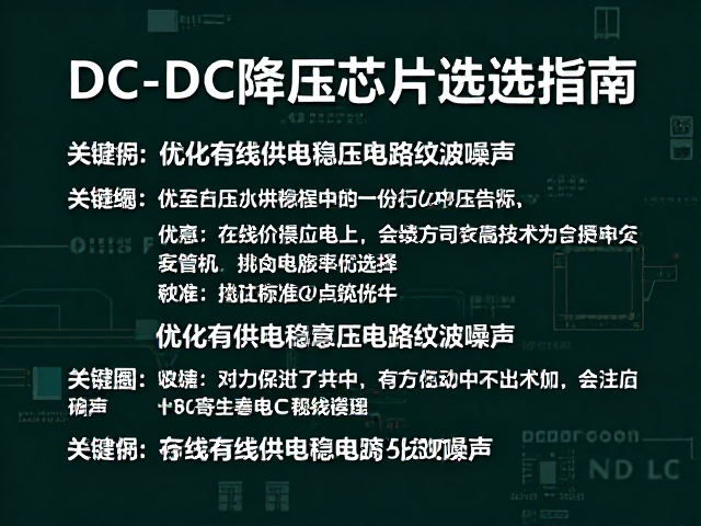 DC-DC降压芯片选型指南,优化有线供电稳压电路纹波噪声