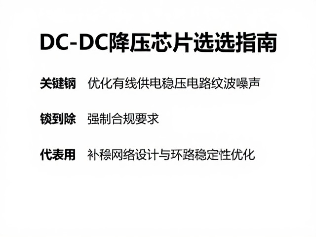 DC-DC降压芯片选型指南,优化有线供电稳压电路纹波噪声