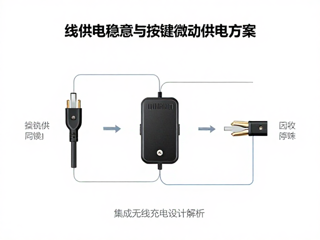 有线供电稳压与按键微动供电方案,集成无线充电设计解析